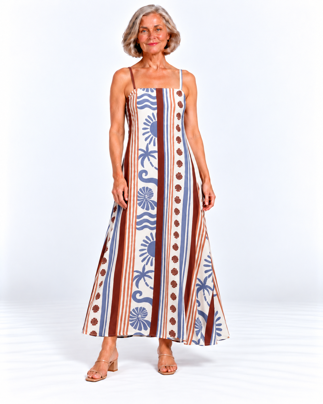 Seabreeze Print midi Print