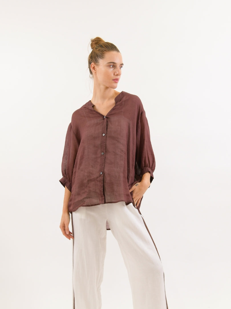 Aurora Shirt Chocolate