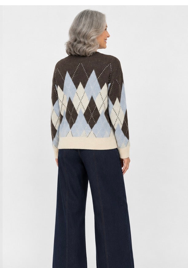 Harper Argyle Knit