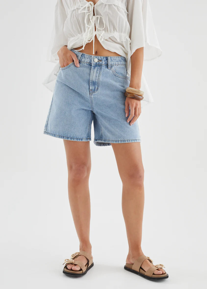 Lucy Light Colour Denim Shorts