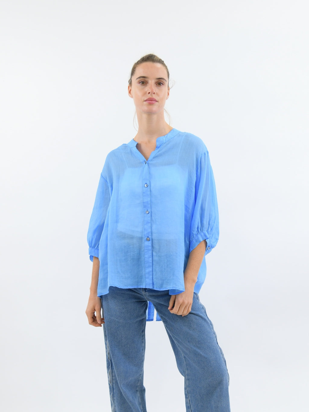 Auroura shirt sky blue