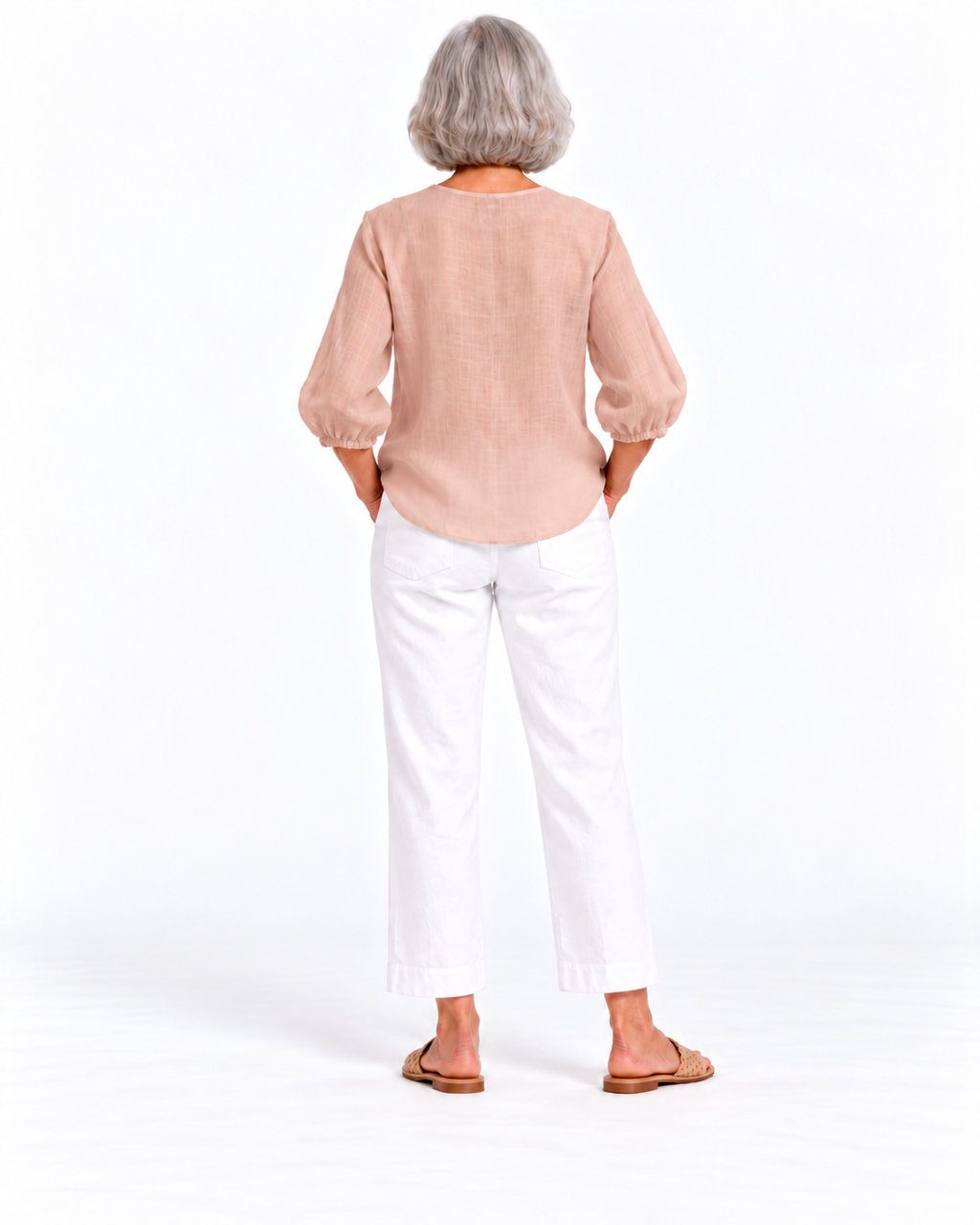 Cleo Ruffle Top Rose Gold