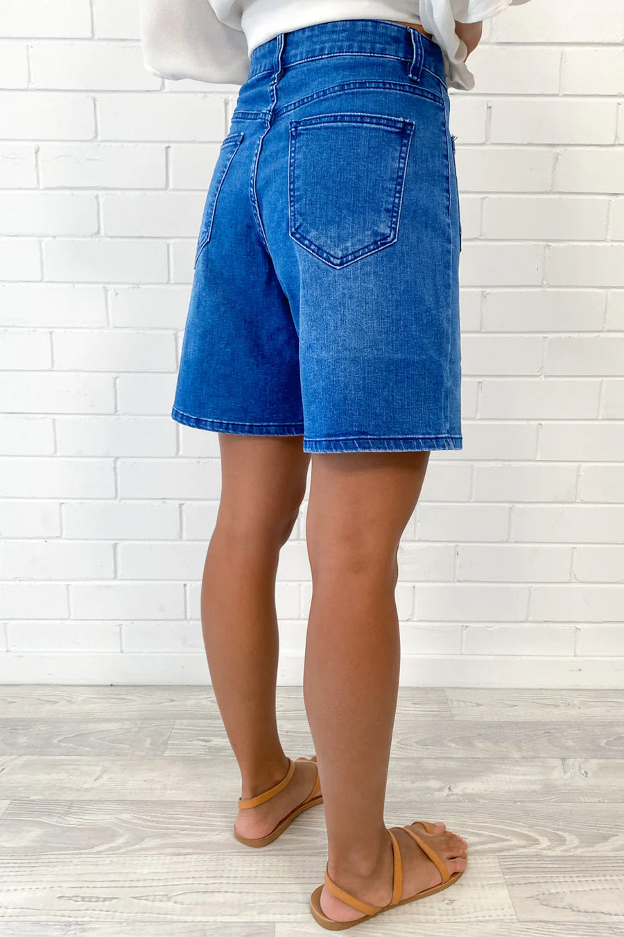 Amy Patch Pocket Denim Shorts