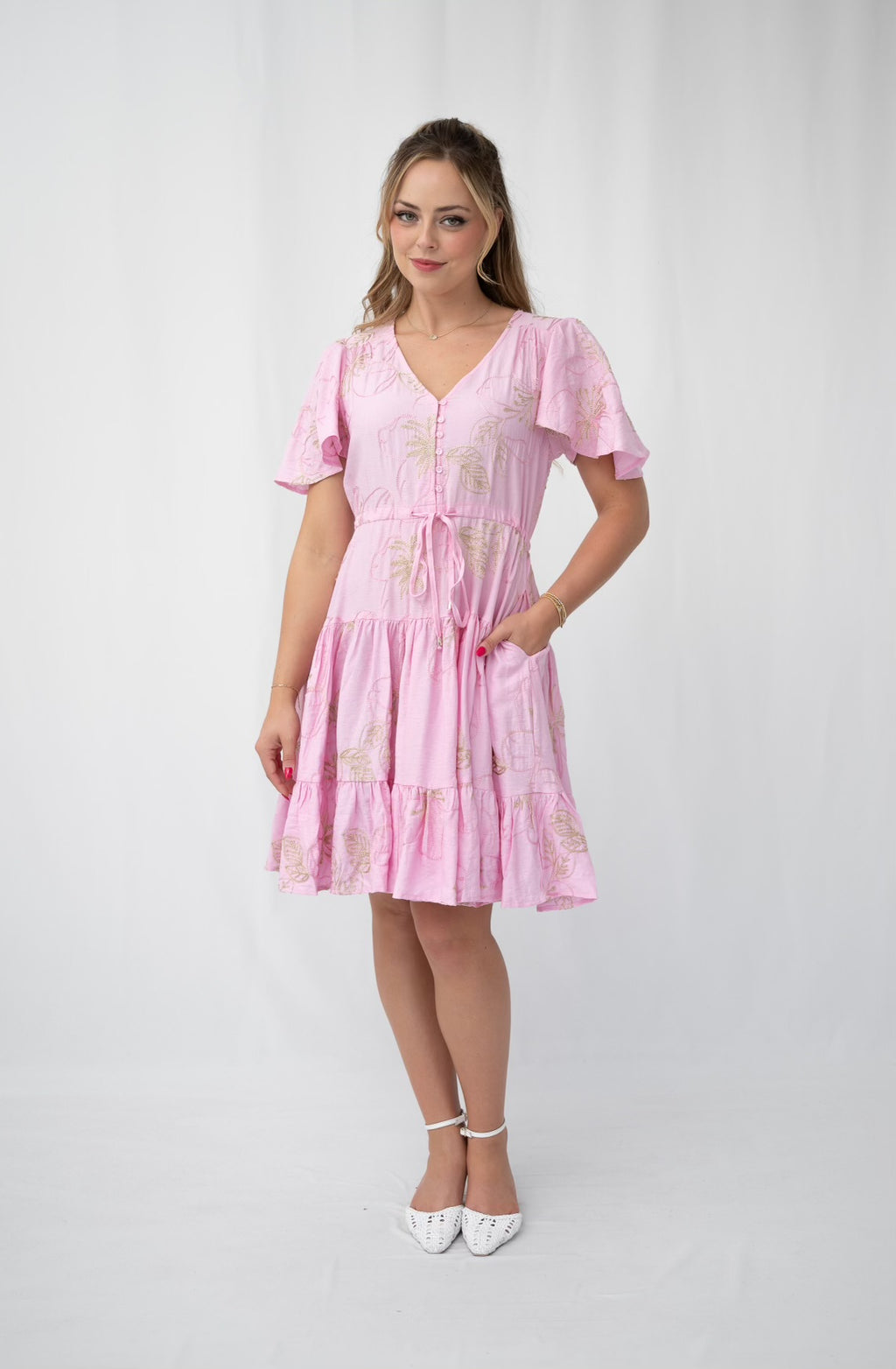 Annie Pink & Gold Dress