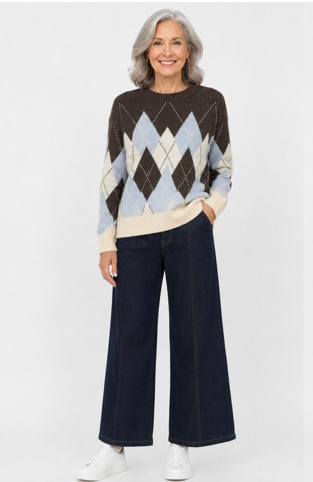 Harper Argyle Knit