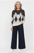 Harper Argyle Knit