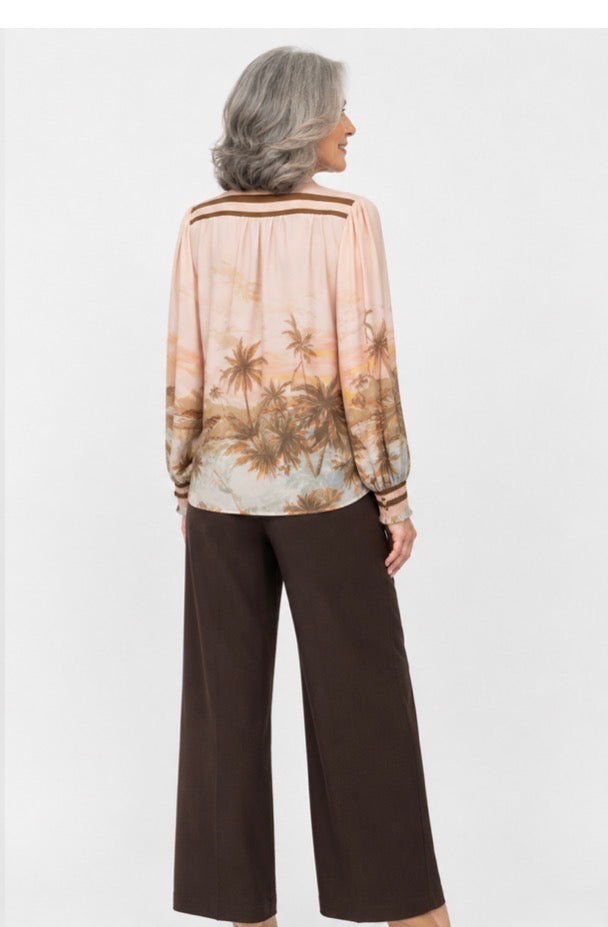 Sunset Palms Blouse