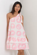 Frida Whitehaven Printed Short Dress Pink