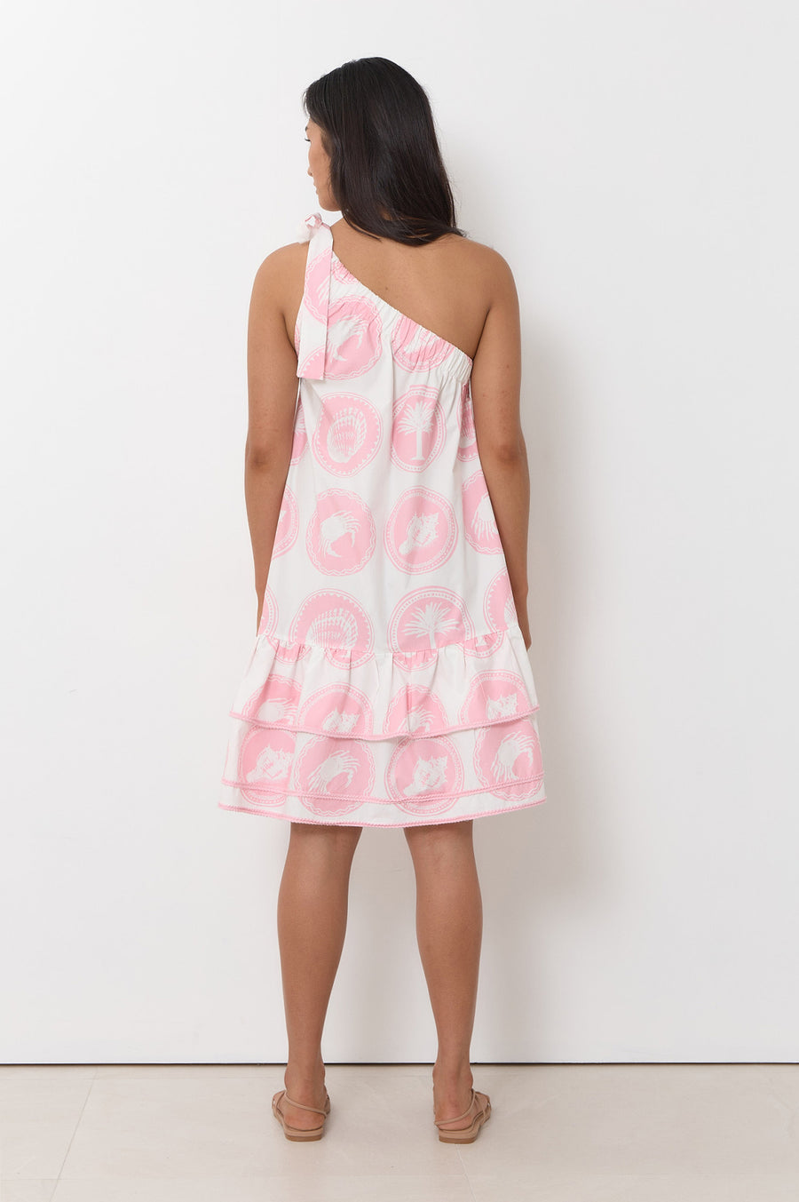 Frida Whitehaven Printed Short Dress Pink