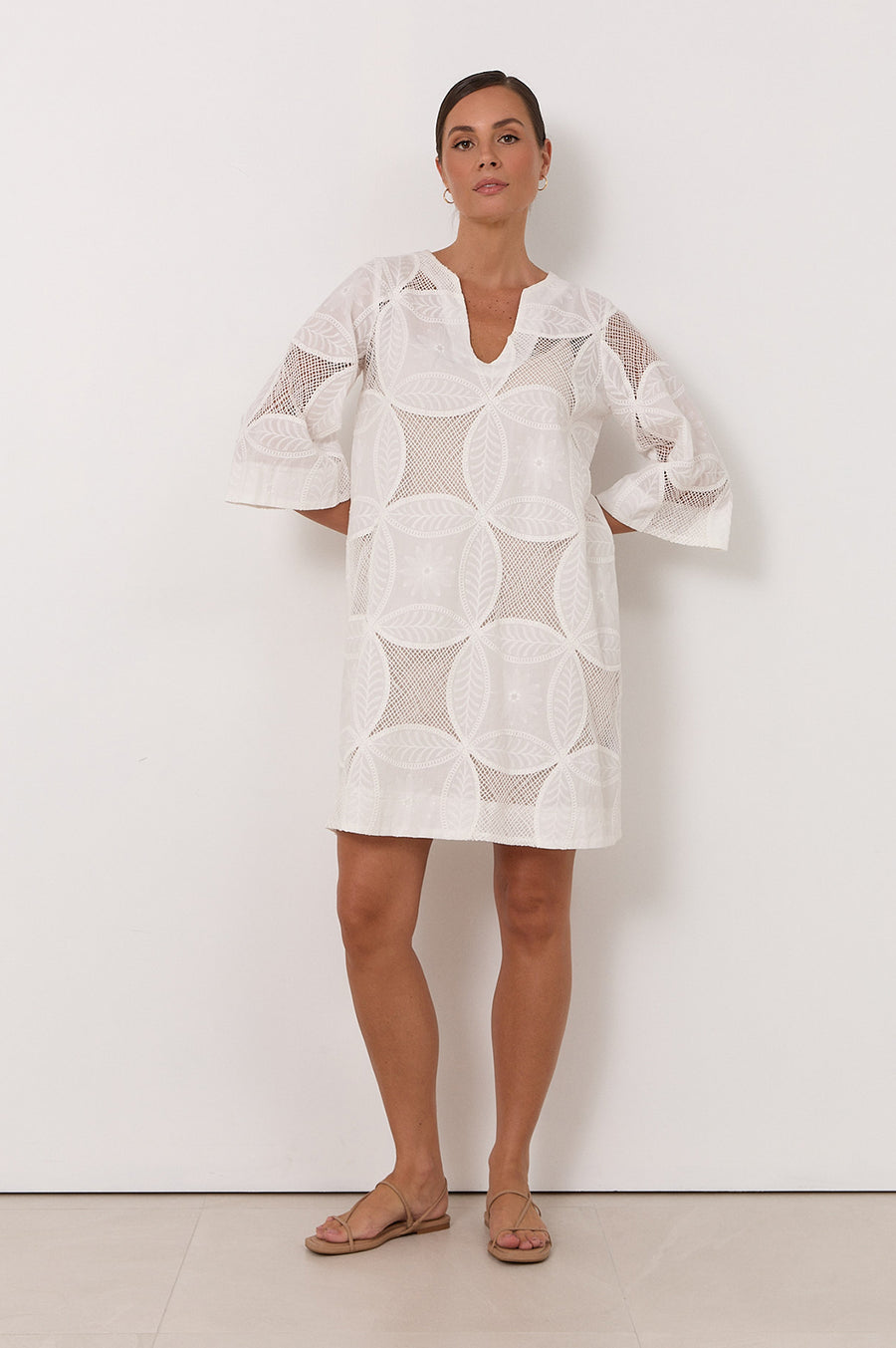 Paloma Kaftan Short Dress