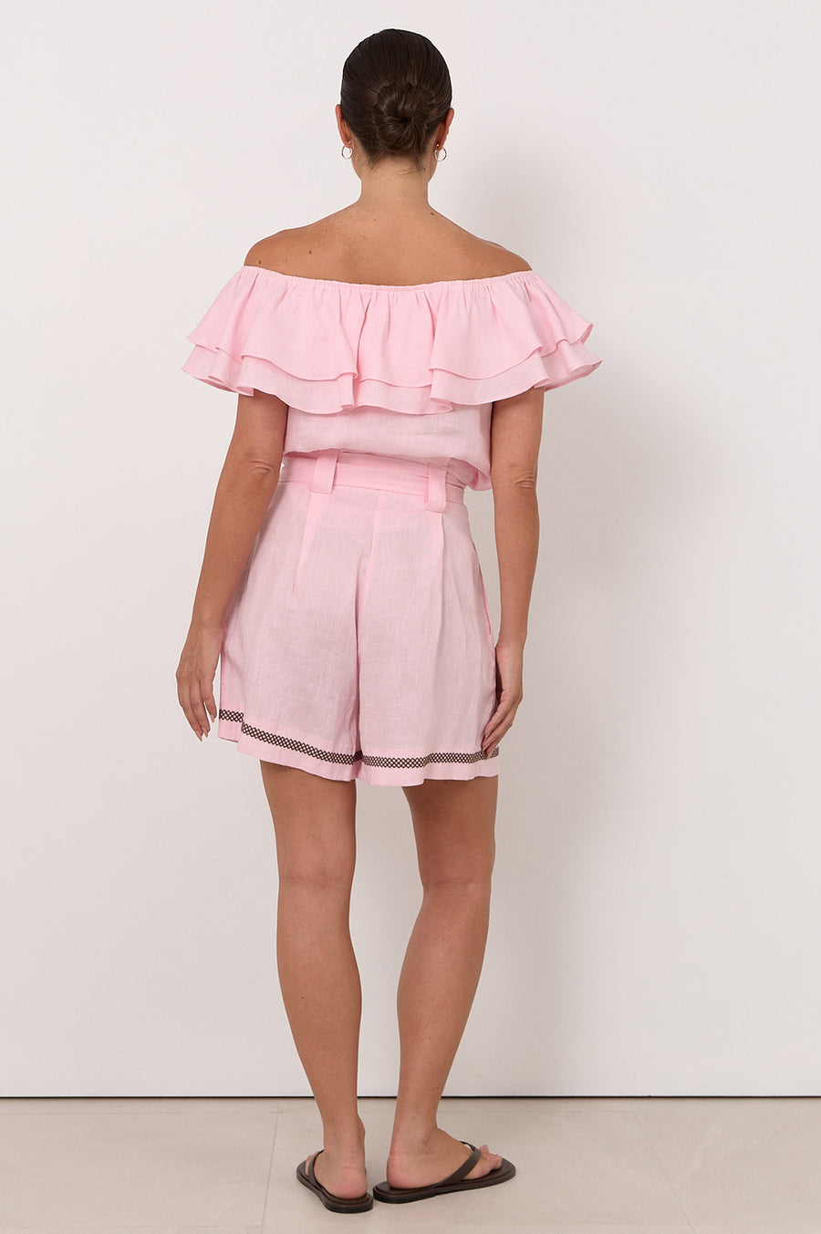 The Renee Linen Short Pink