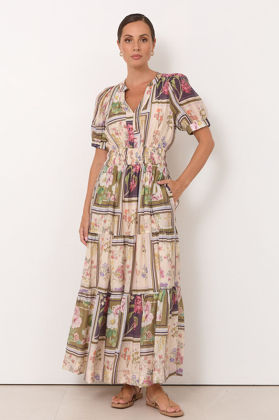 Violette Austraia Print Maxi Dress