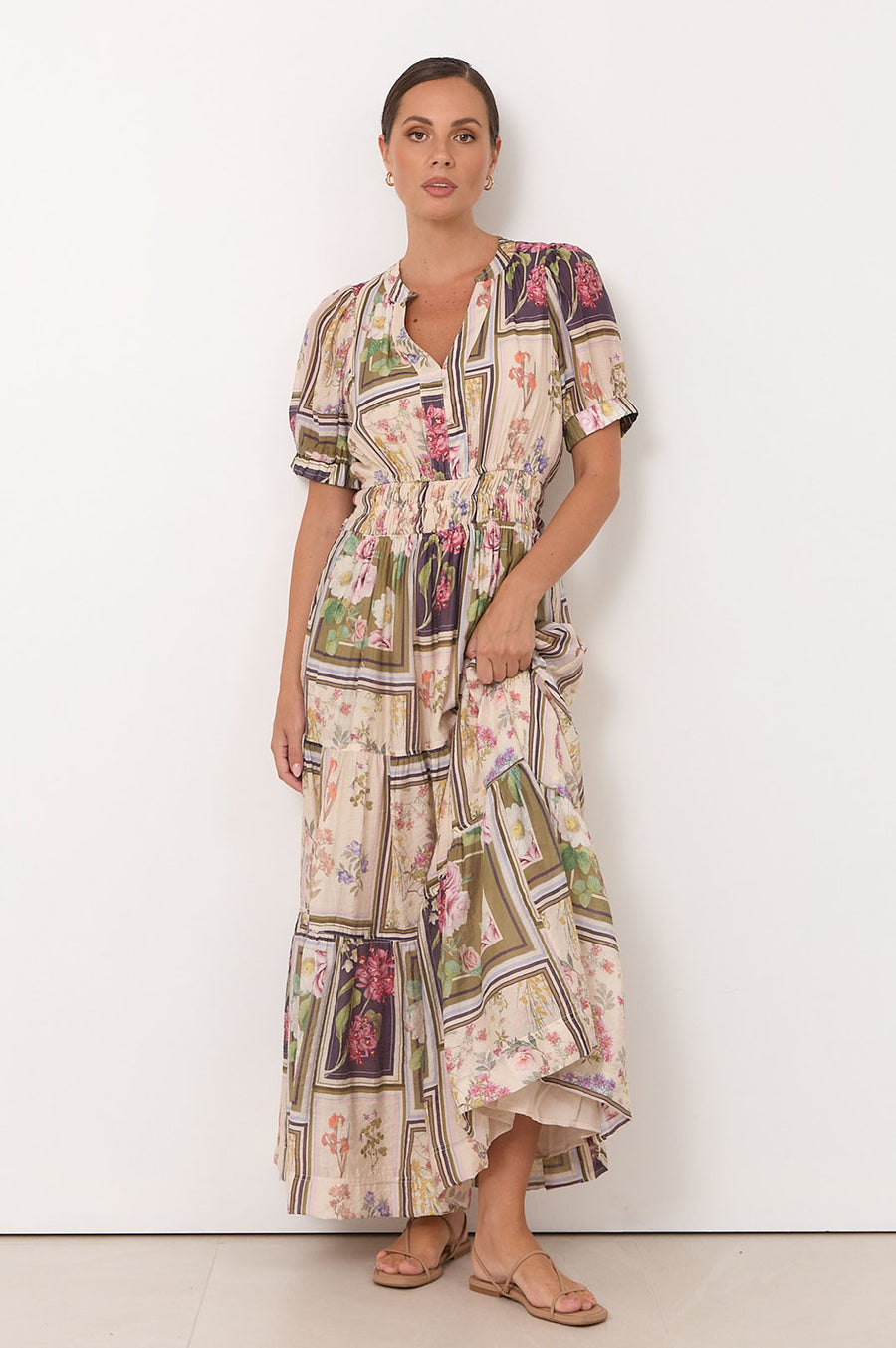 Violette Austraia Print Maxi Dress