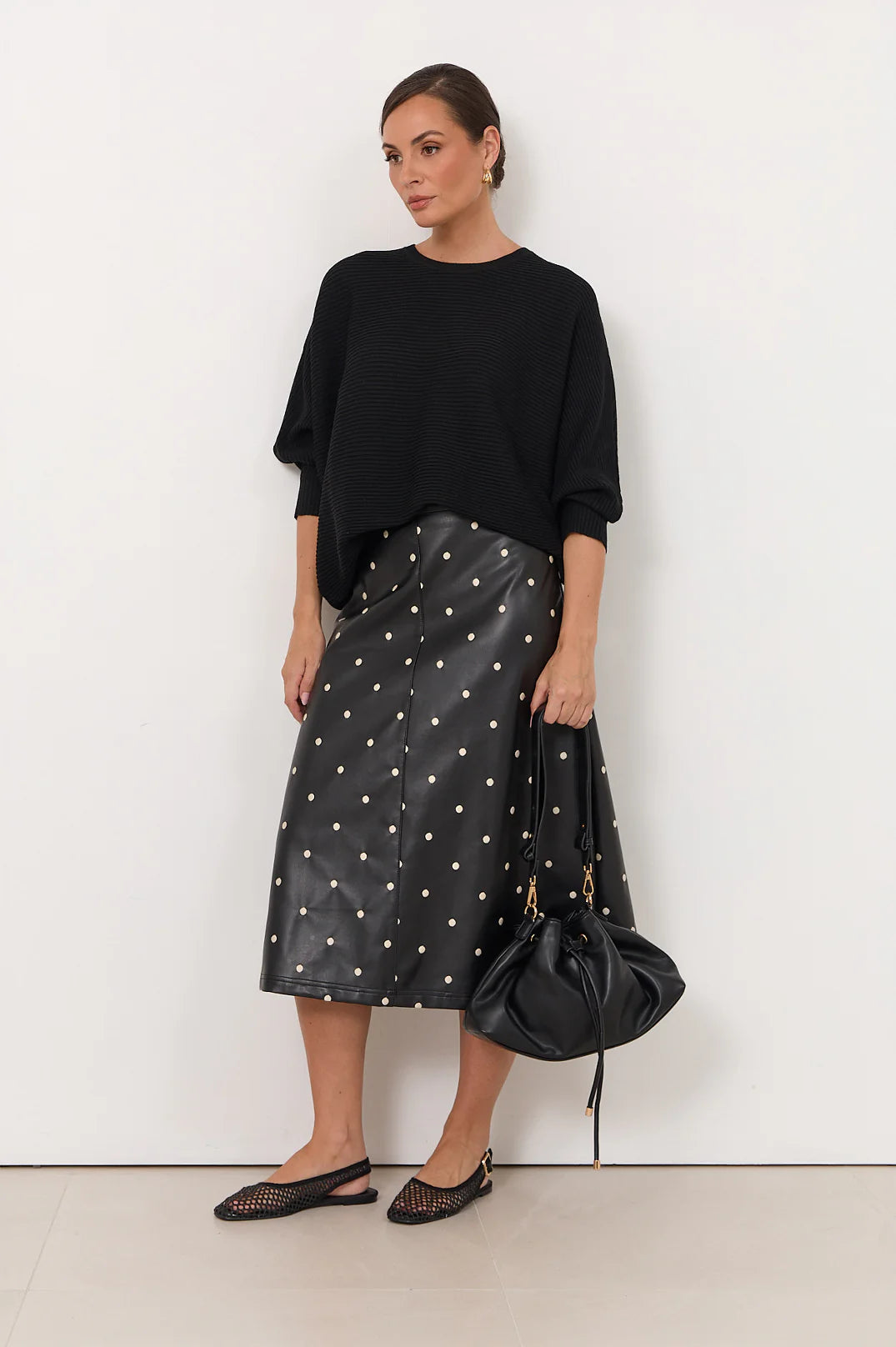 Viktoria Faux Leather Skirt