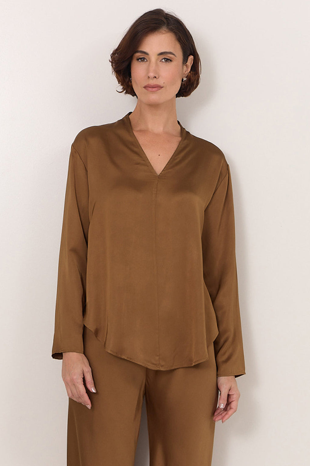 Sacha Long Sleeve Top Toffee