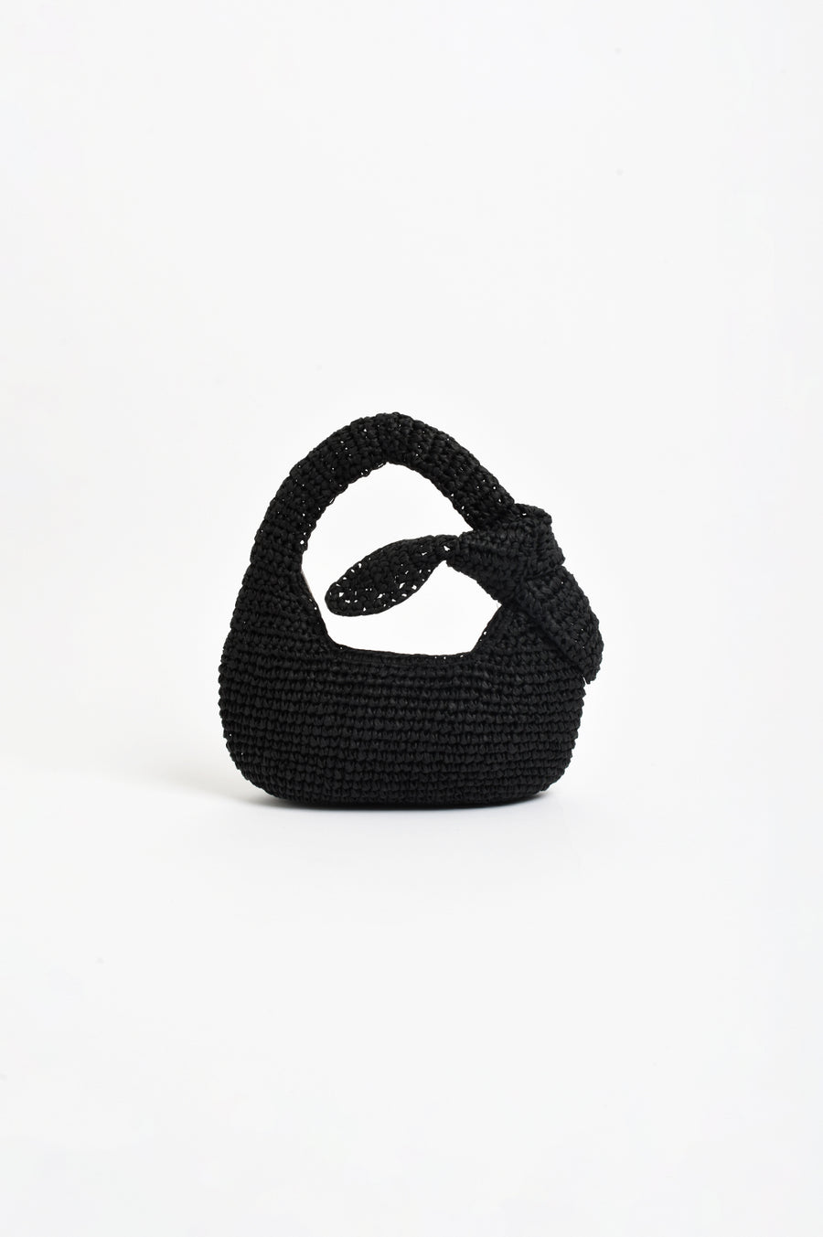 Bow Handle Mini Basket Black