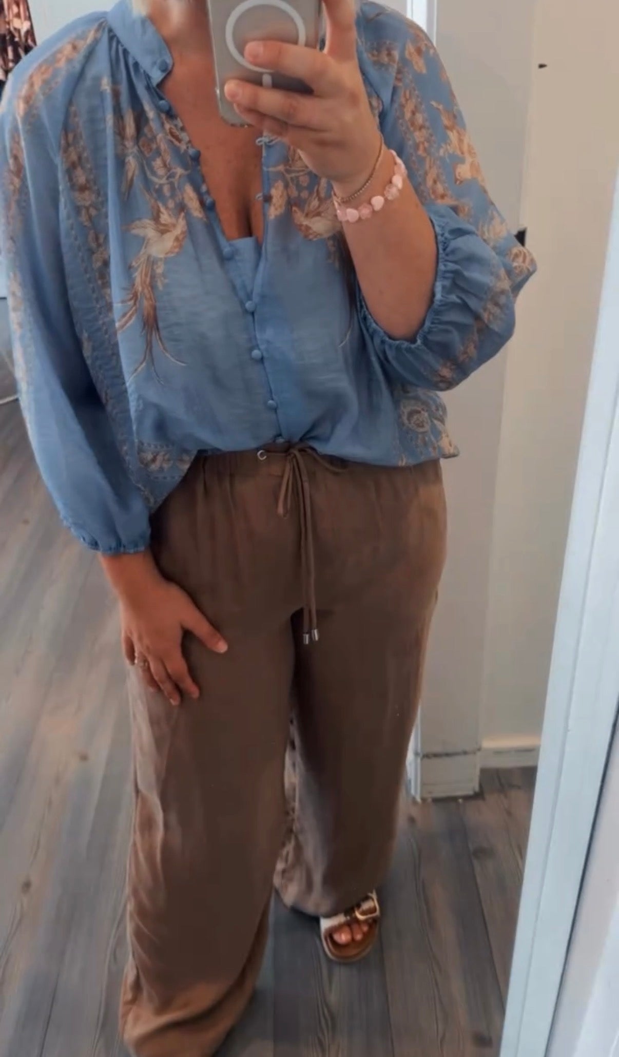 Bird Baby Blue Blouse