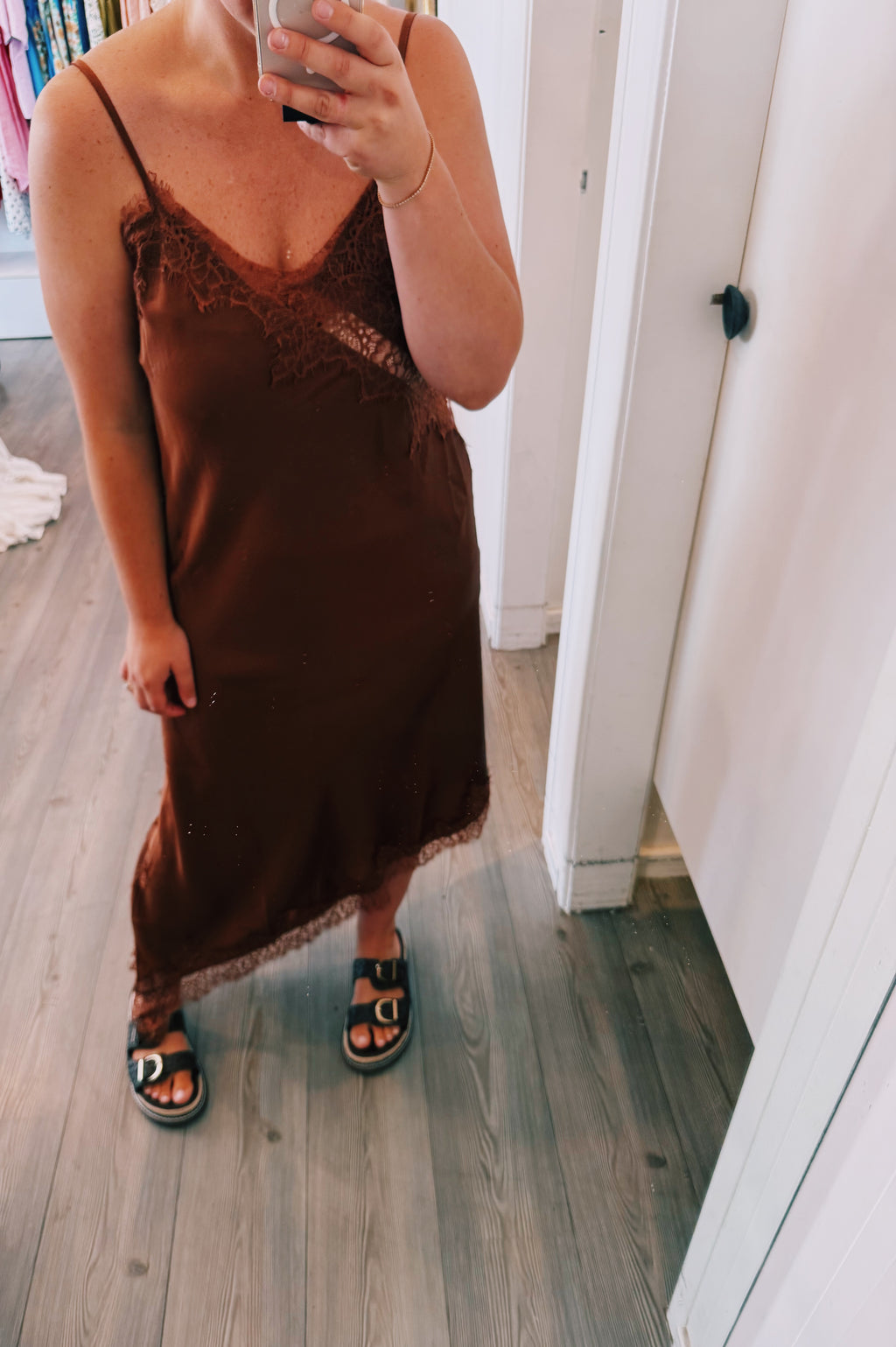 Kerr Satin Bias Cut Midi