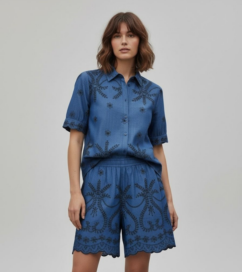 Haven print short Denim