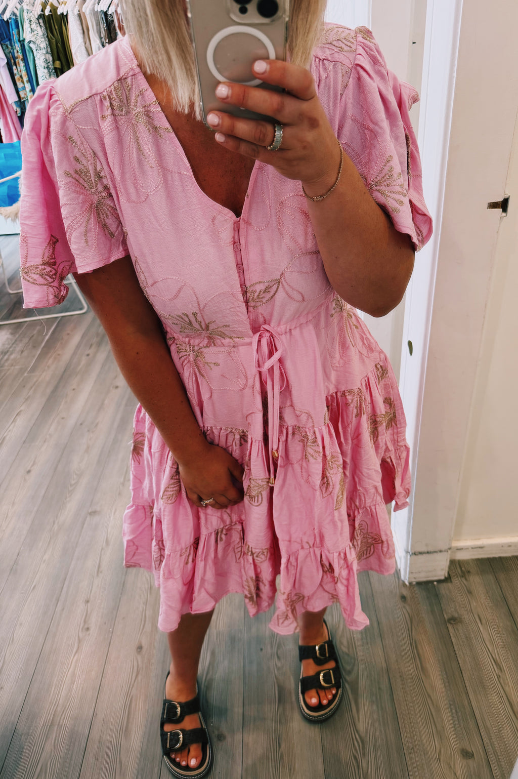 Annie Pink & Gold Dress