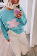 Flower Jumper Blue&Pink
