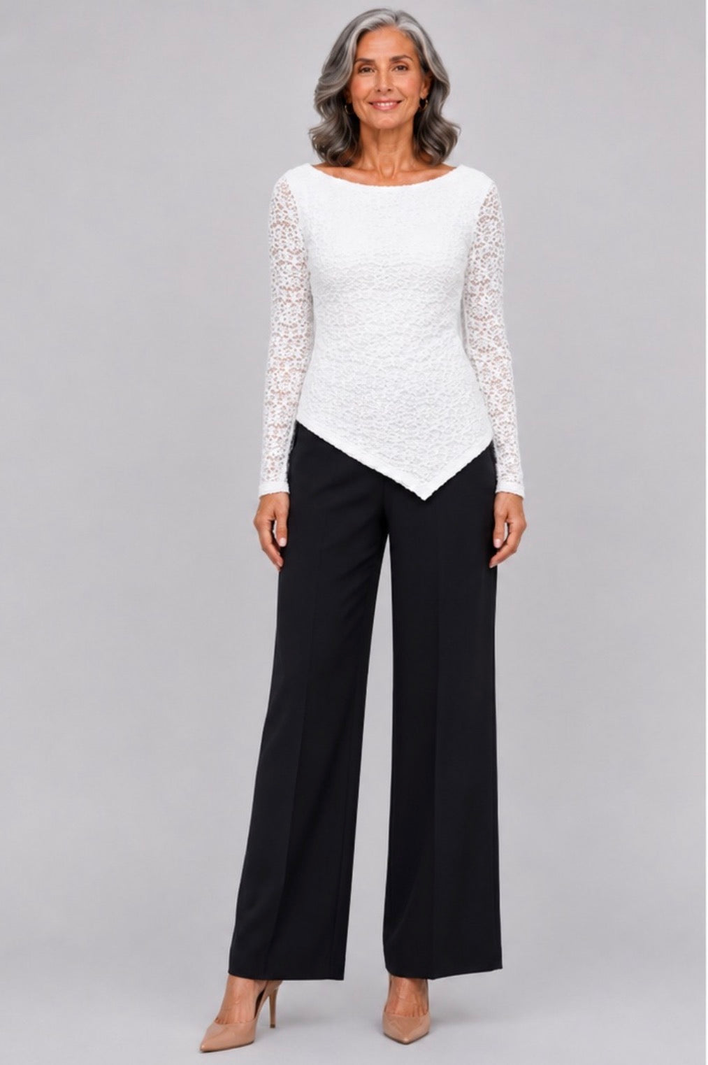 Cate Lace Jersey Top