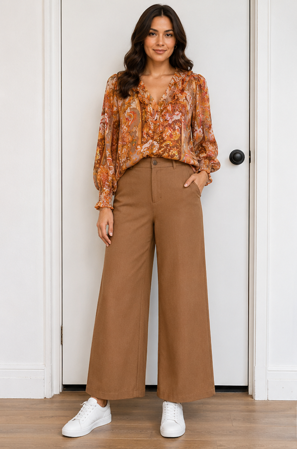 NANCY FRILL BLOUSE