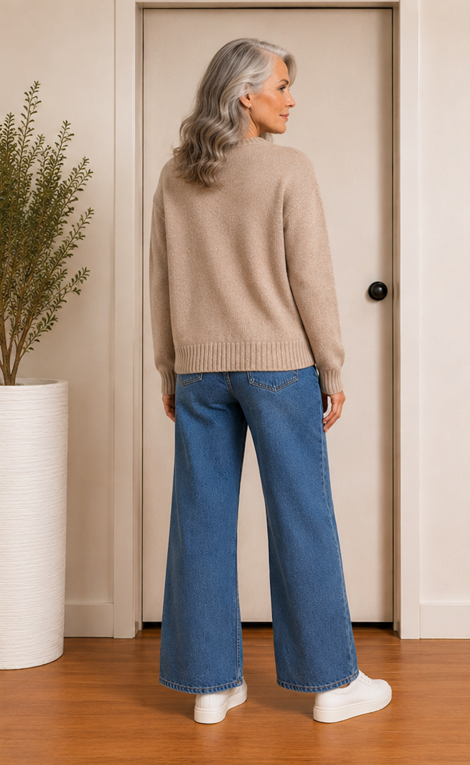 Flower Daisy Jumper Mocha