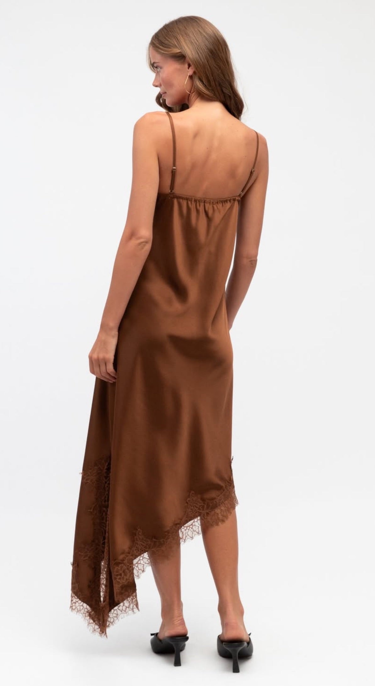 Kerr Satin Bias Cut Midi