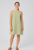 Annie Linen Dress Sage Green