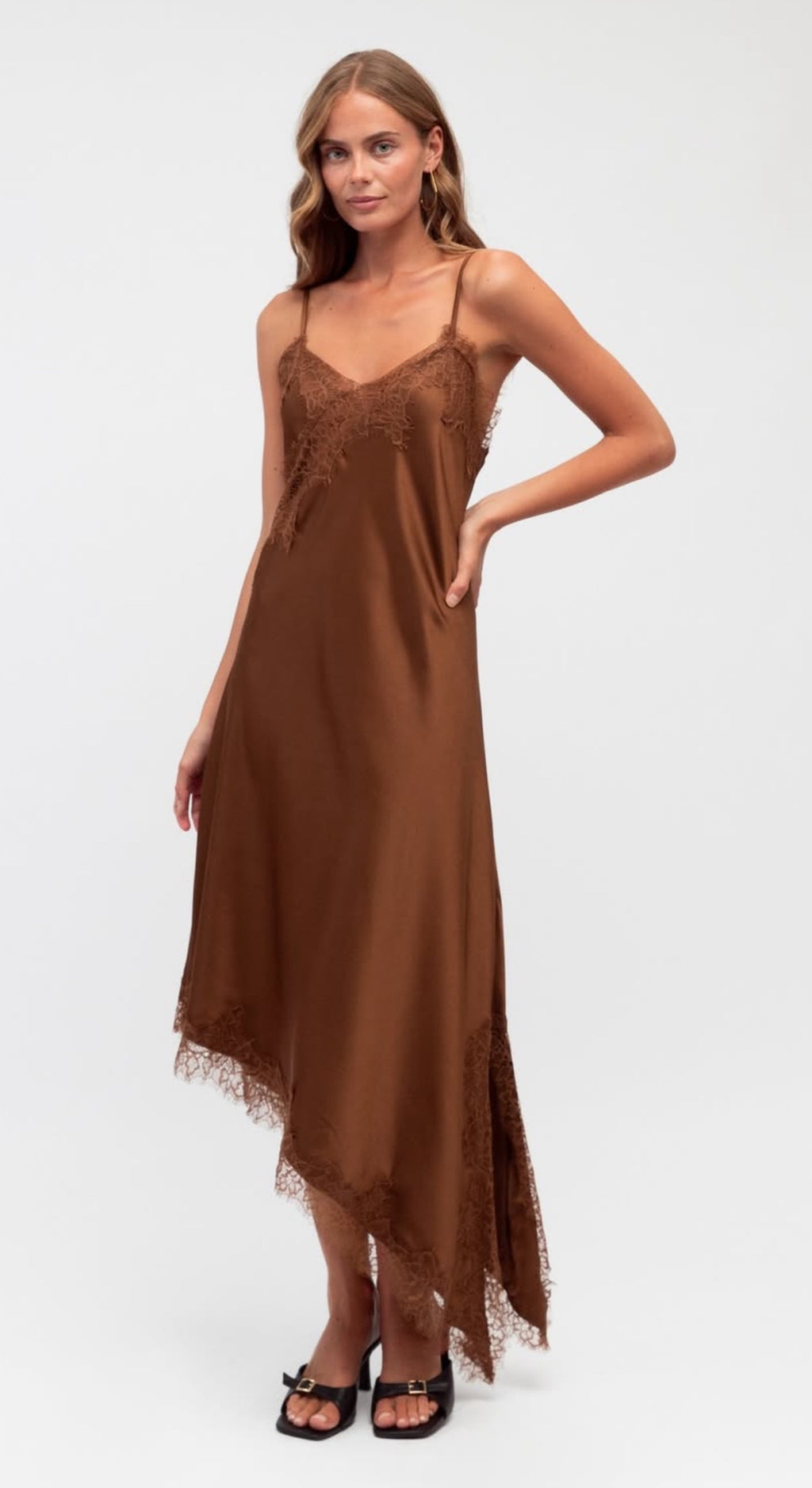 Kerr Satin Bias Cut Midi