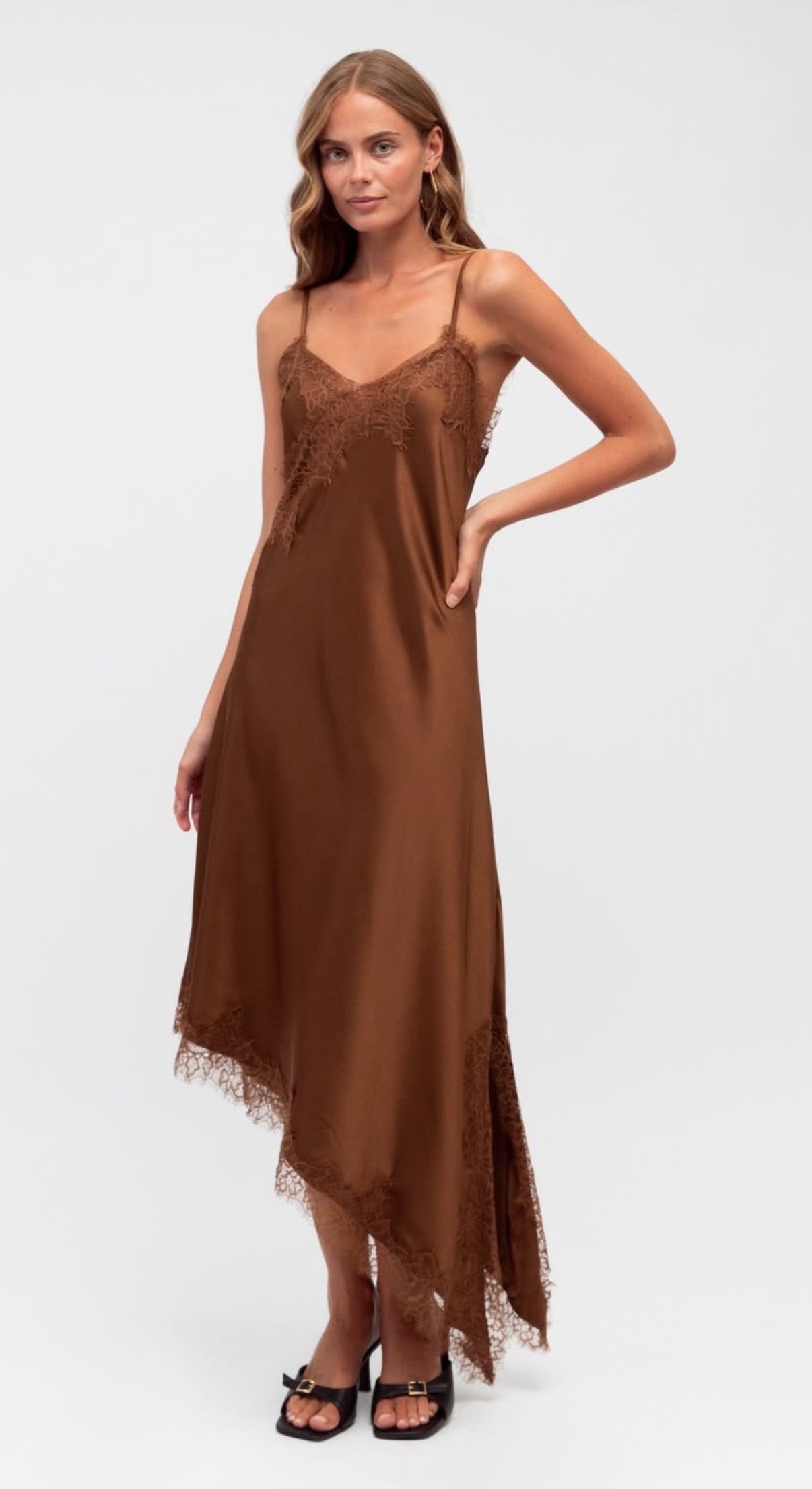 Kerr Satin Bias Cut Midi